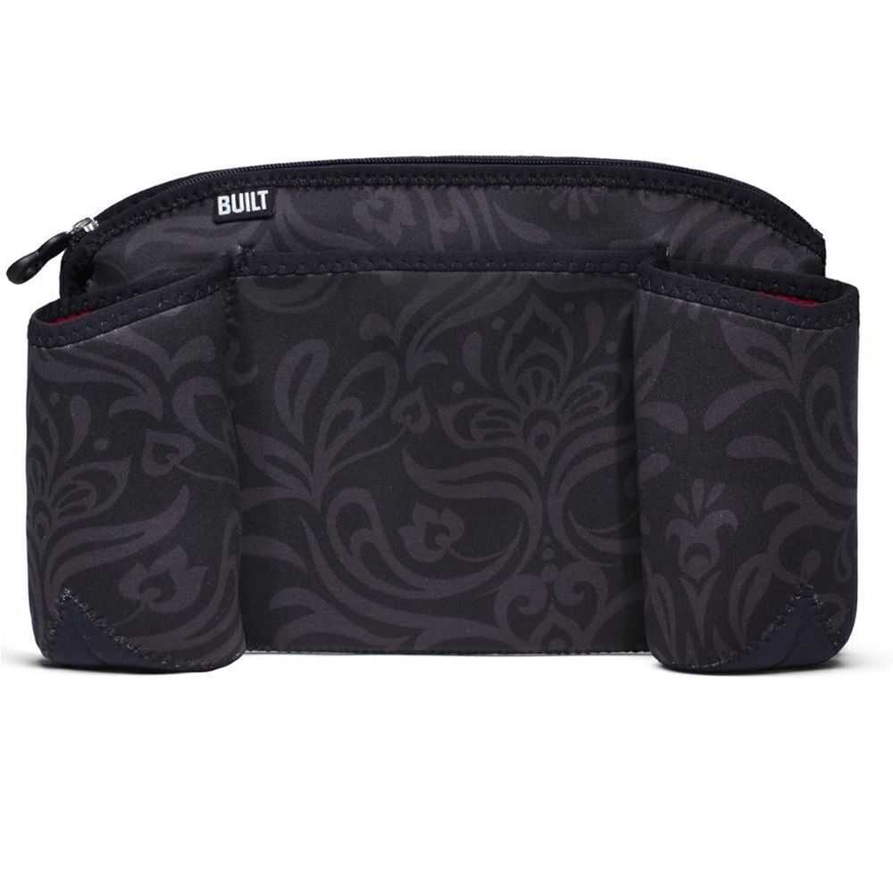 Built Day Tripper Stroller Organizer Black Paisley Night Damask Great Condition